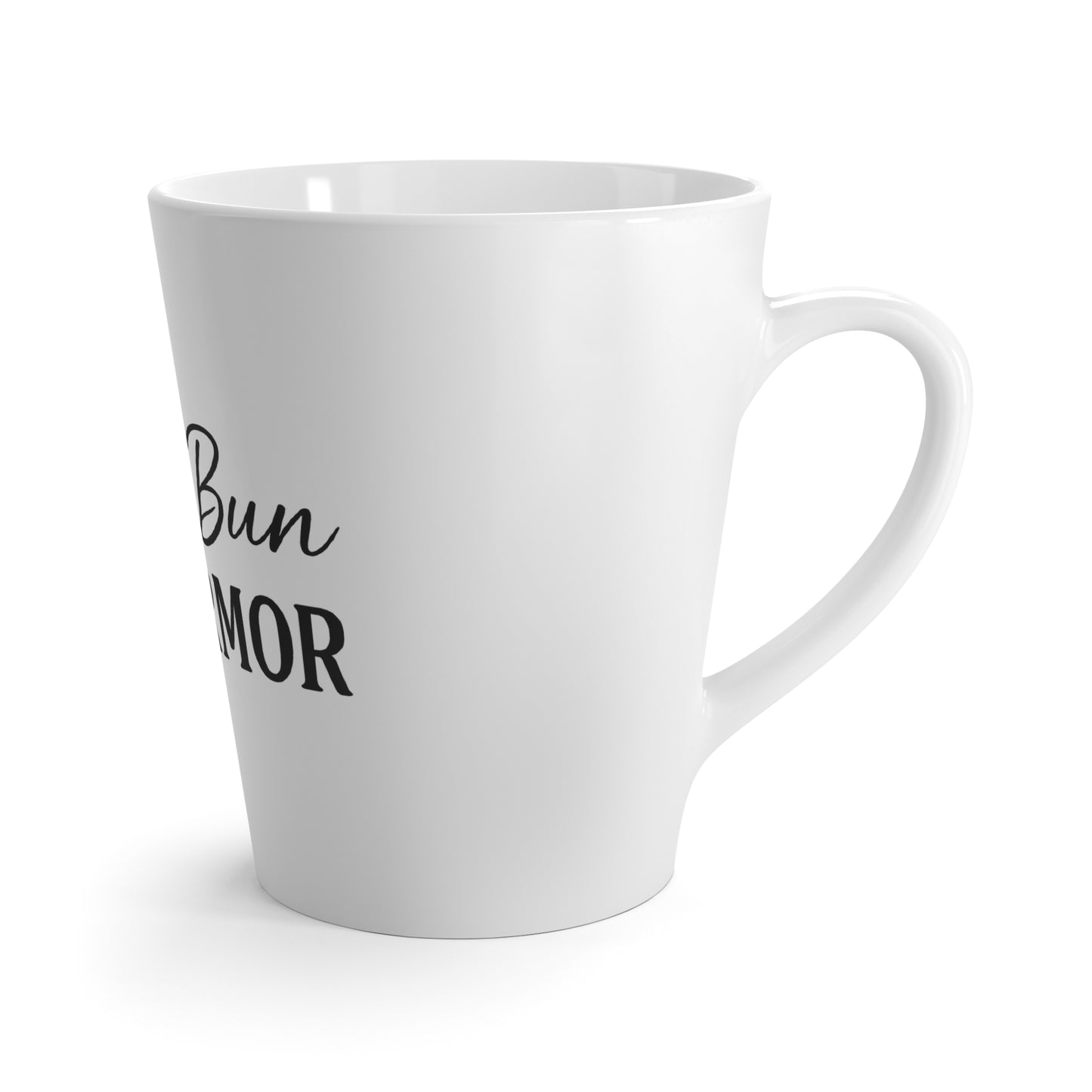 "Messy Bun. Full Armor." Latte Mug – Faith-Fueled Mug for Prayer Warriors & Caffeine Queens