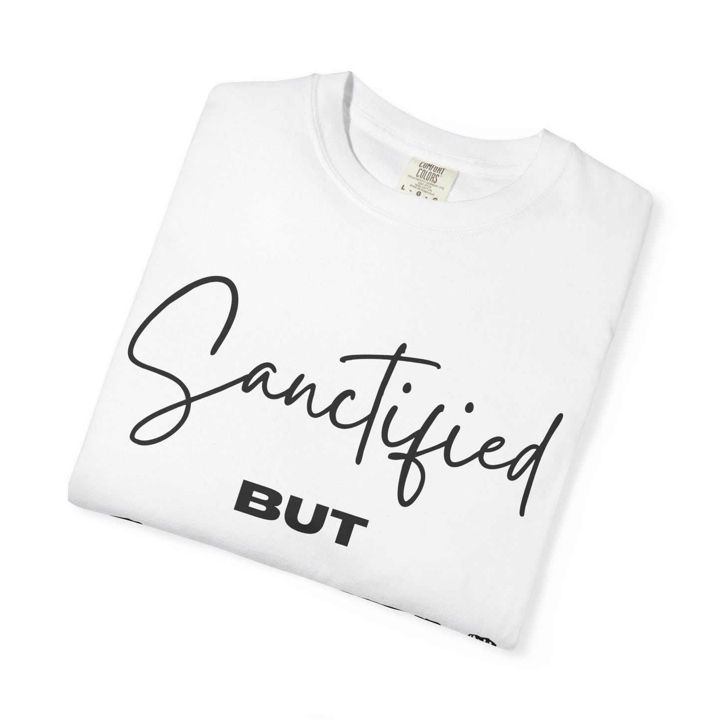 "Sanctified But Salty" Unisex T-Shirt – Funny Christian Tee for the Faithfully Feisty