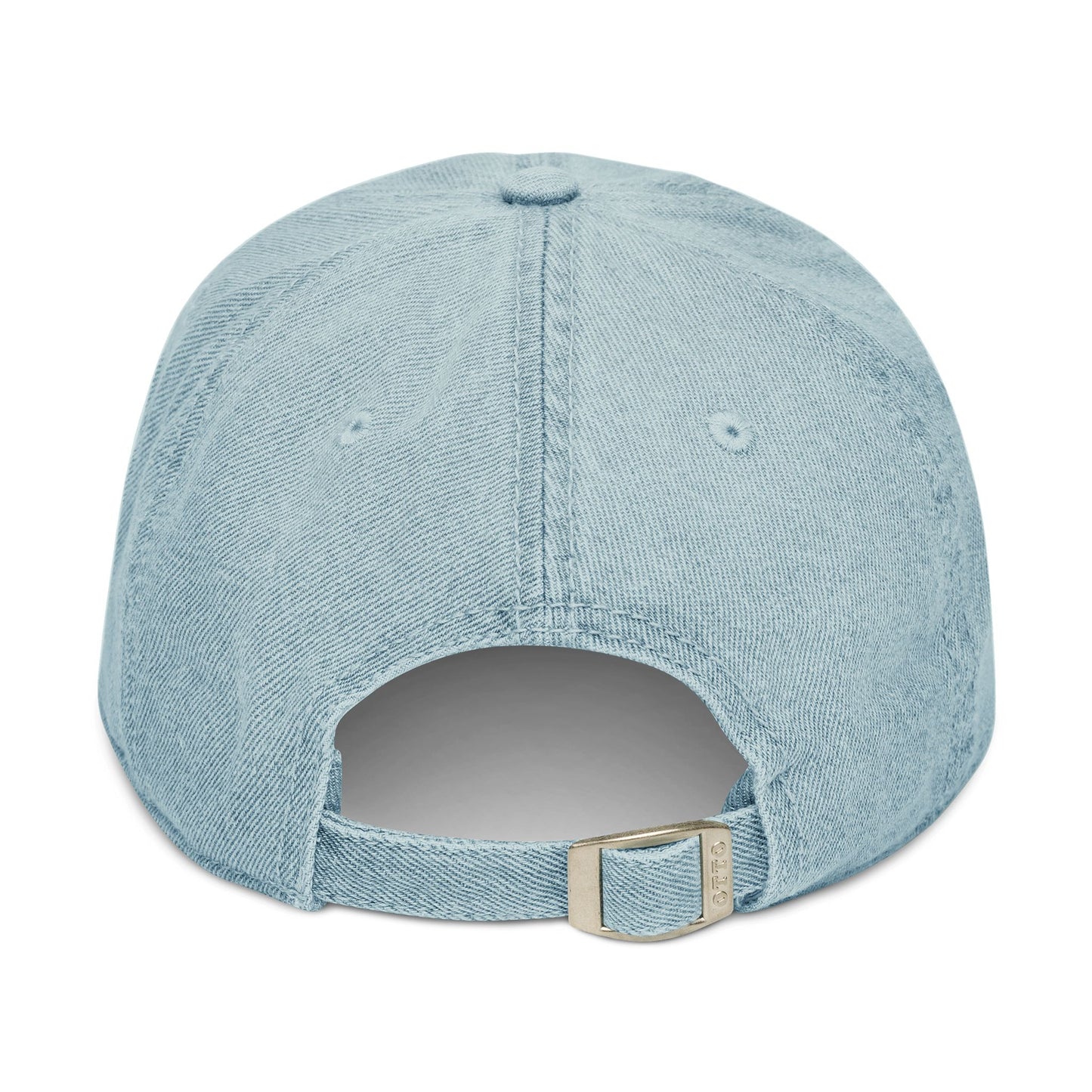 She Opens Her Bible™ Vintage Denim Baseball Hat – Embroidered Christian Cap with Adjustable Strap