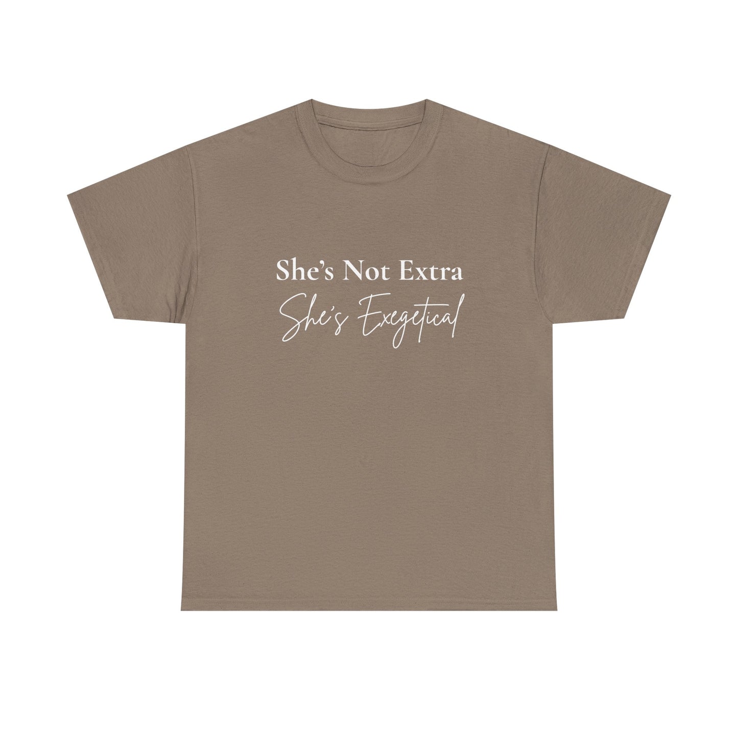 “She’s Not Extra. She’s Exegetical.” Tee – Bold Round‑Neck Statement Shirt