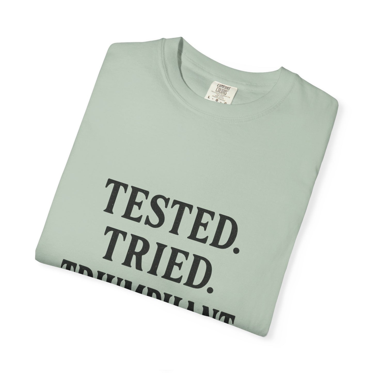 Tested. Tried. Triumphant.™ V-Neck T-Shirt – Sassy Christian Tee for Women Who Don’t Quit