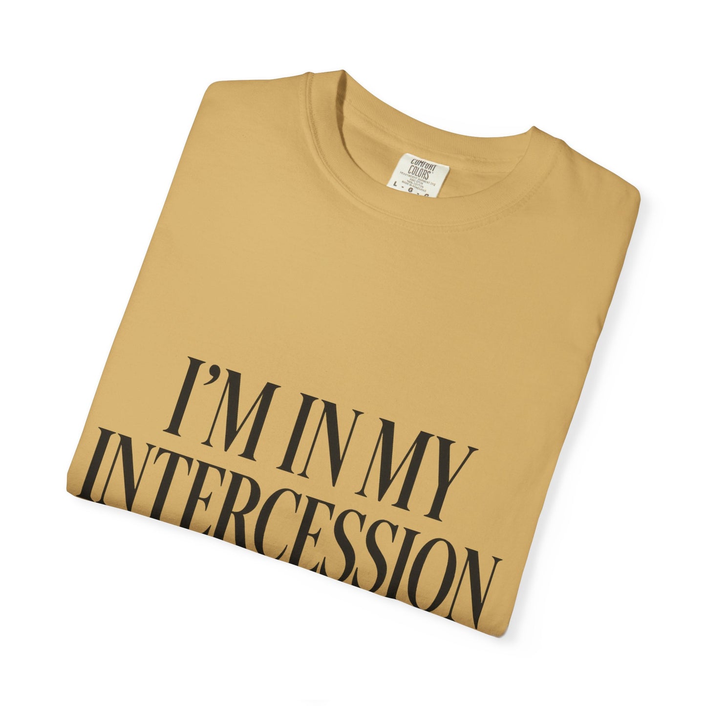 "I'm in My Intercession Era" Unisex T-Shirt – Black Lettering Faith Tee for Prayer Warriors