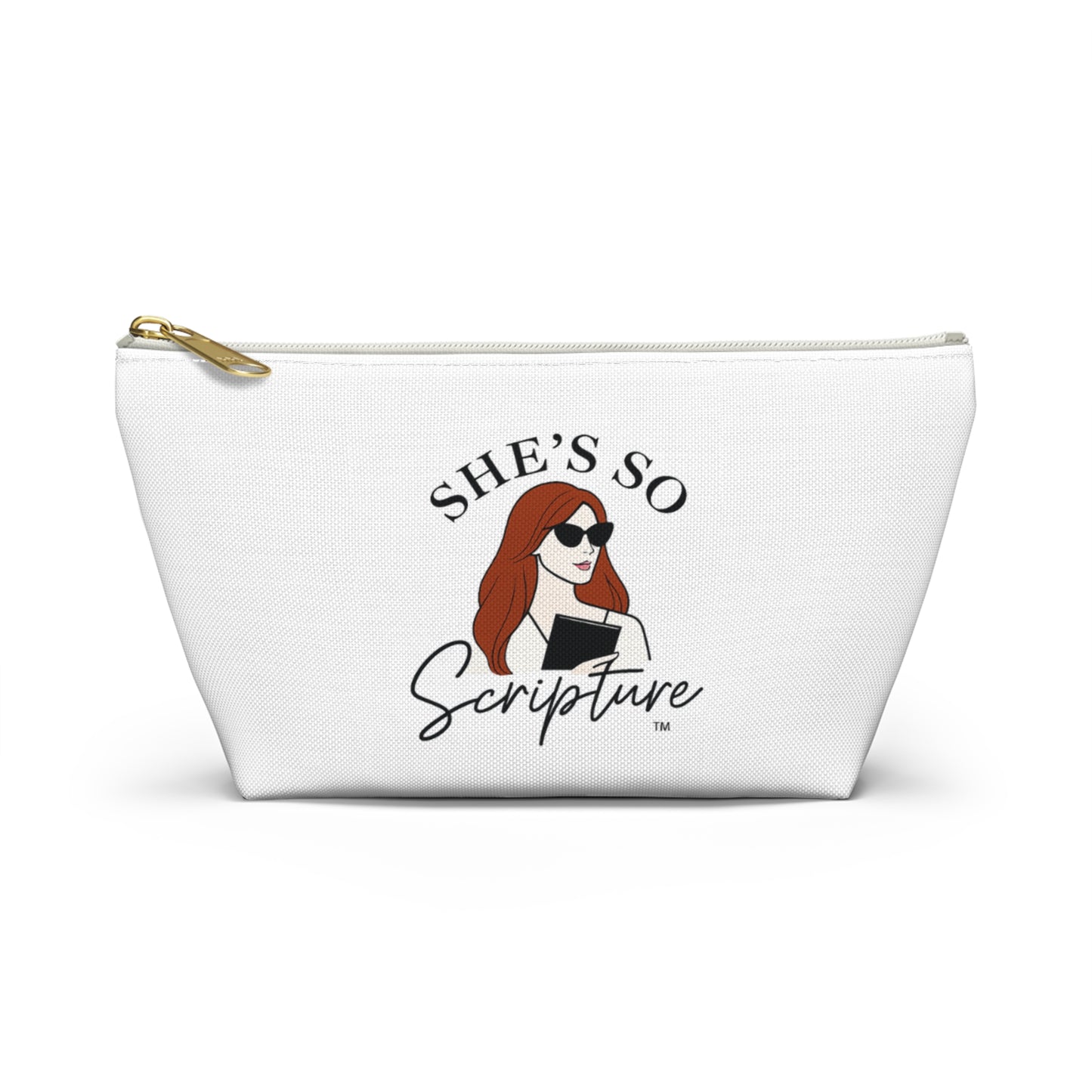 She’s So Scripture™ Accessory Pouch – Inspirational Faith-Based Travel & Makeup Bag