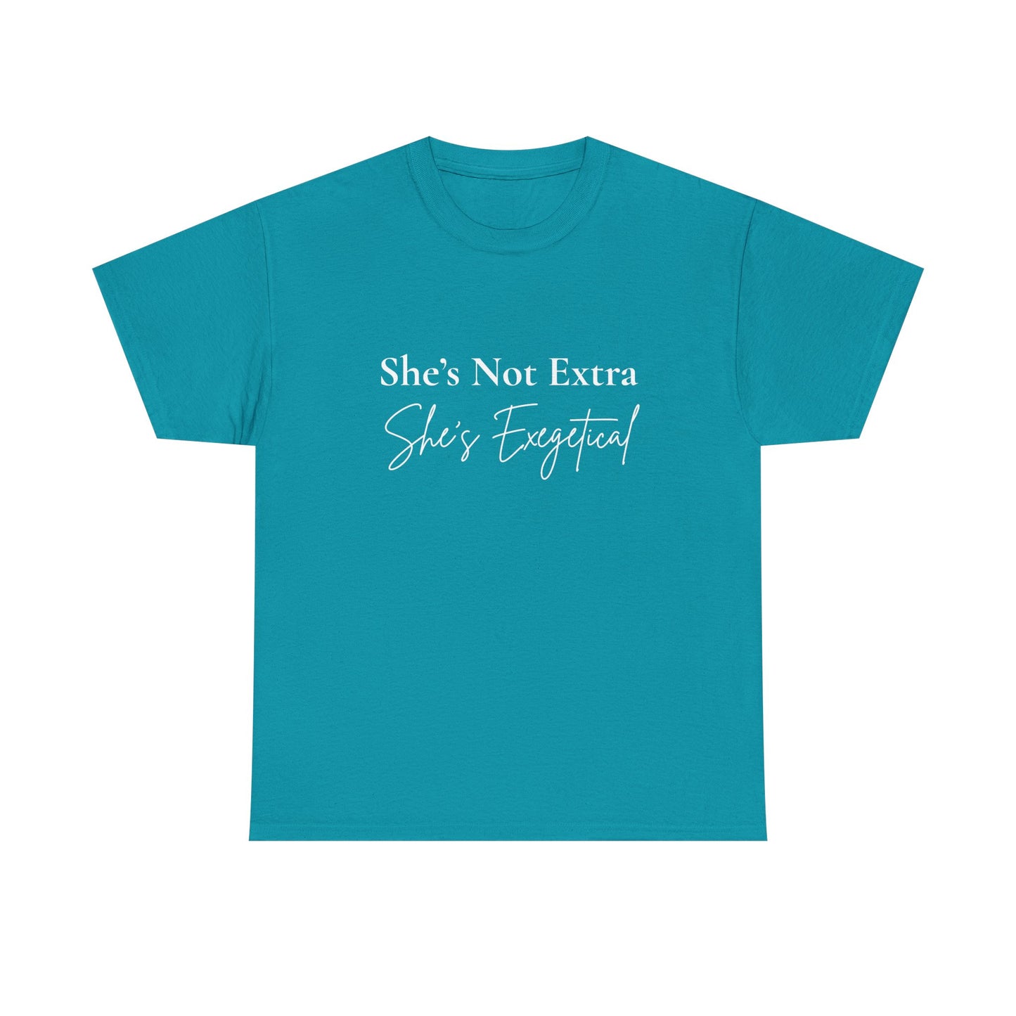 “She’s Not Extra. She’s Exegetical.” Tee – Bold Round‑Neck Statement Shirt