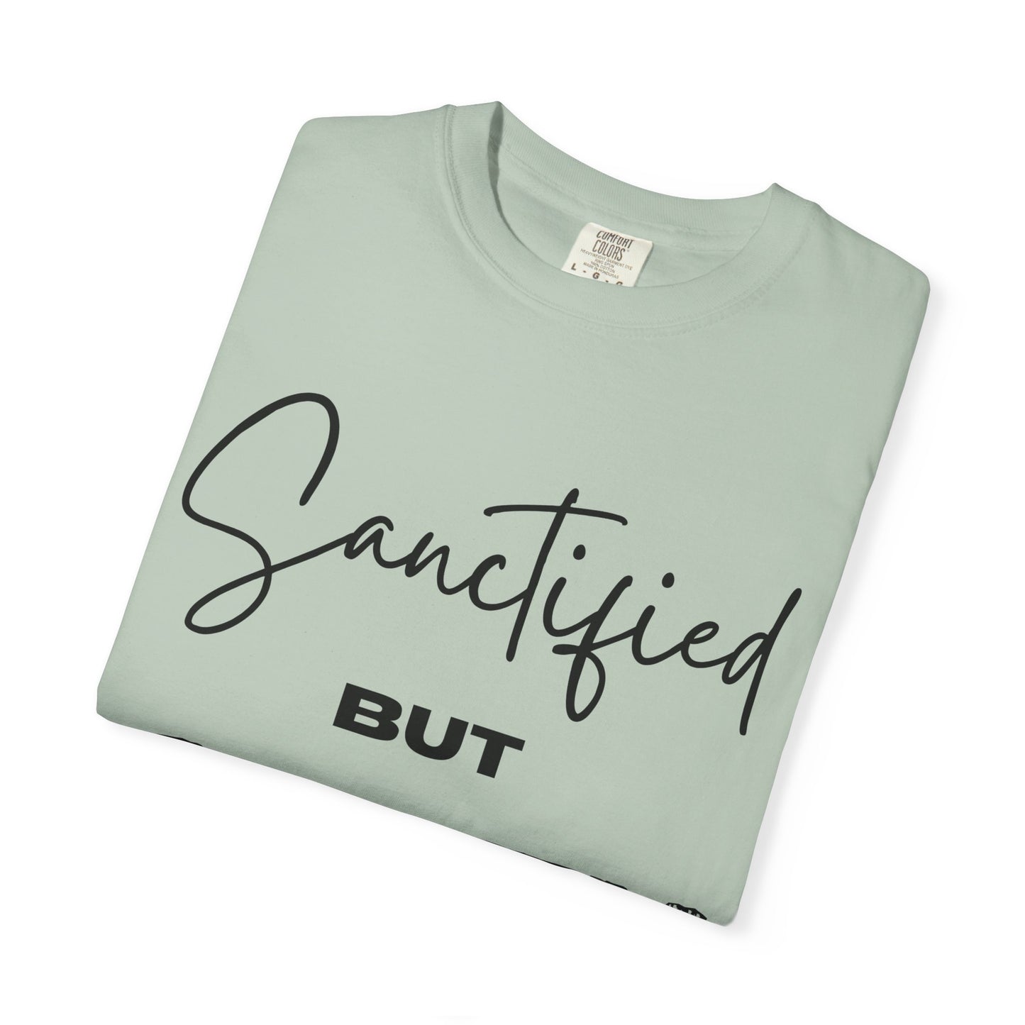 "Sanctified But Salty" Unisex T-Shirt – Funny Christian Tee for the Faithfully Feisty