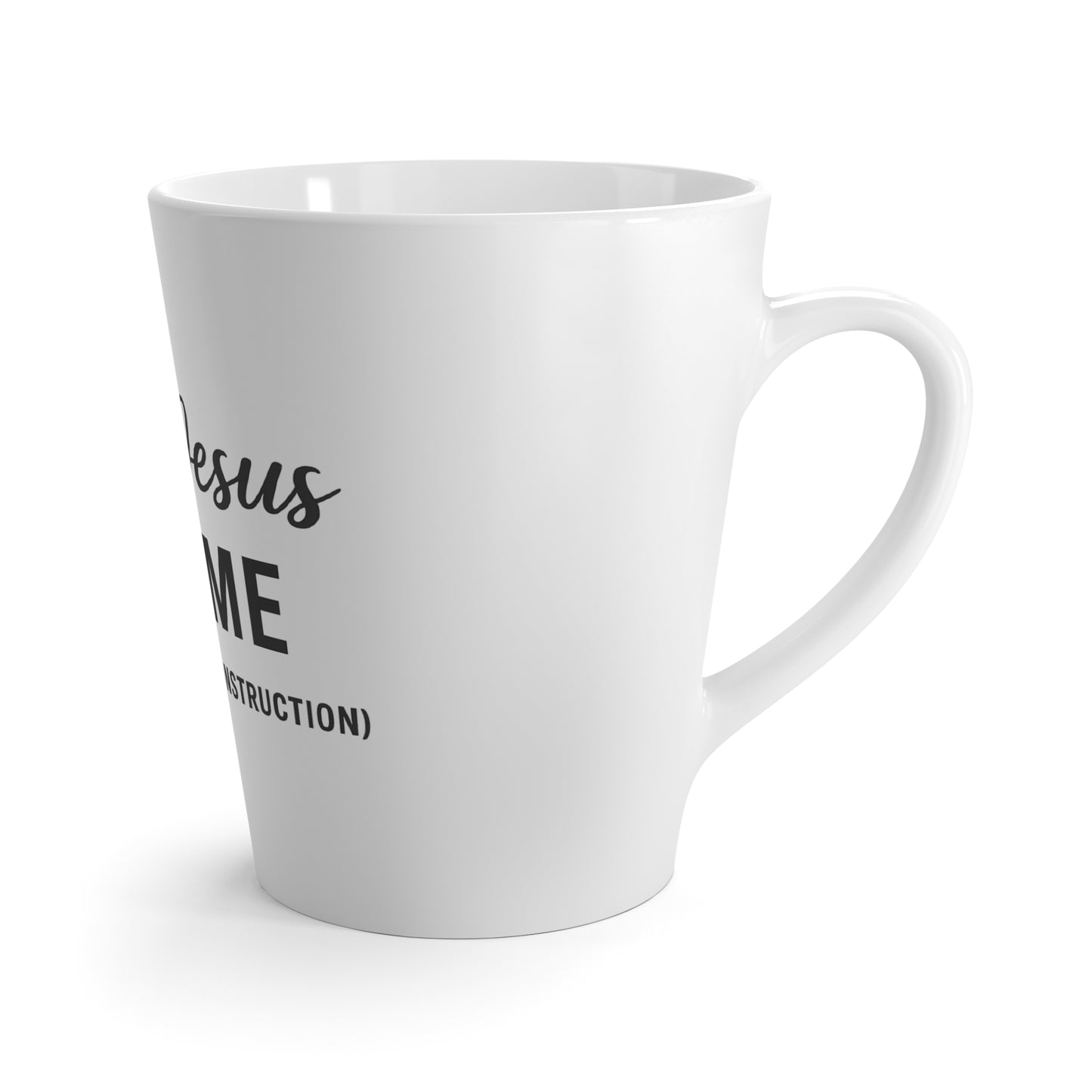 Try Jesus Not Me 20oz Travel Mug – Inspirational Faith-Based Tumbler, “I’m Still Under Construction” in Black Lettering, Christian Humor Mug