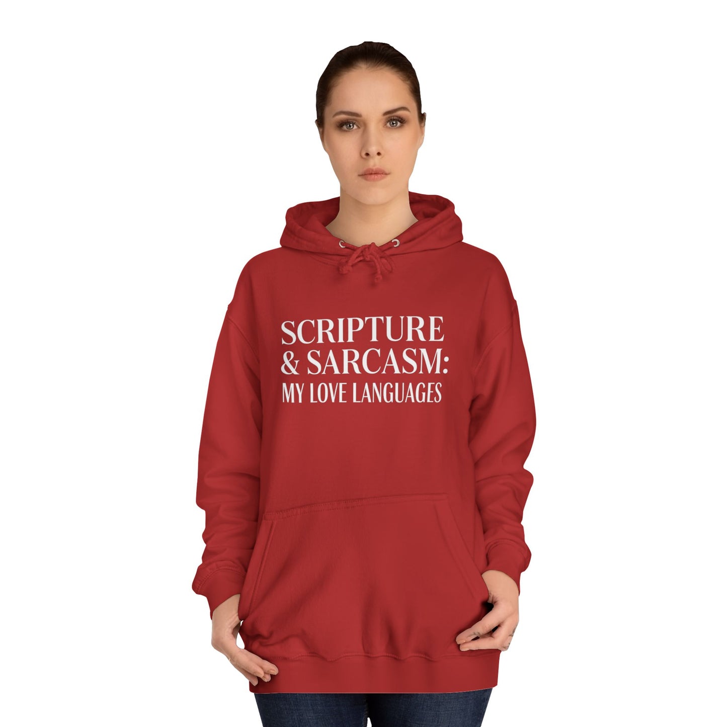 Scripture & Sarcasm College Hoodie | Unisex Casual Sweatshirt, Funny Gift for Him/Her, College Apparel, Cozy Hoodie for Students, [...]