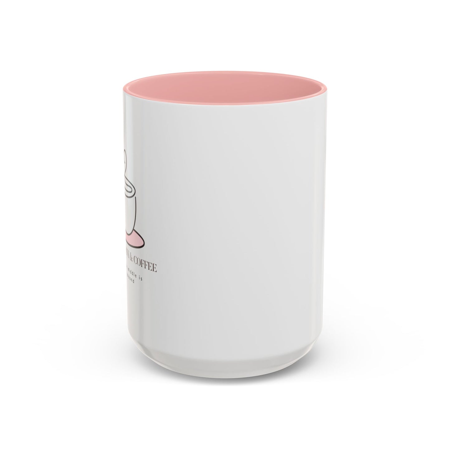 Confessions & Coffee Accent Mug - Inspirational Quote Coffee Cup for Cozy Mornings, Gift for Coffee Lovers, Home Decor