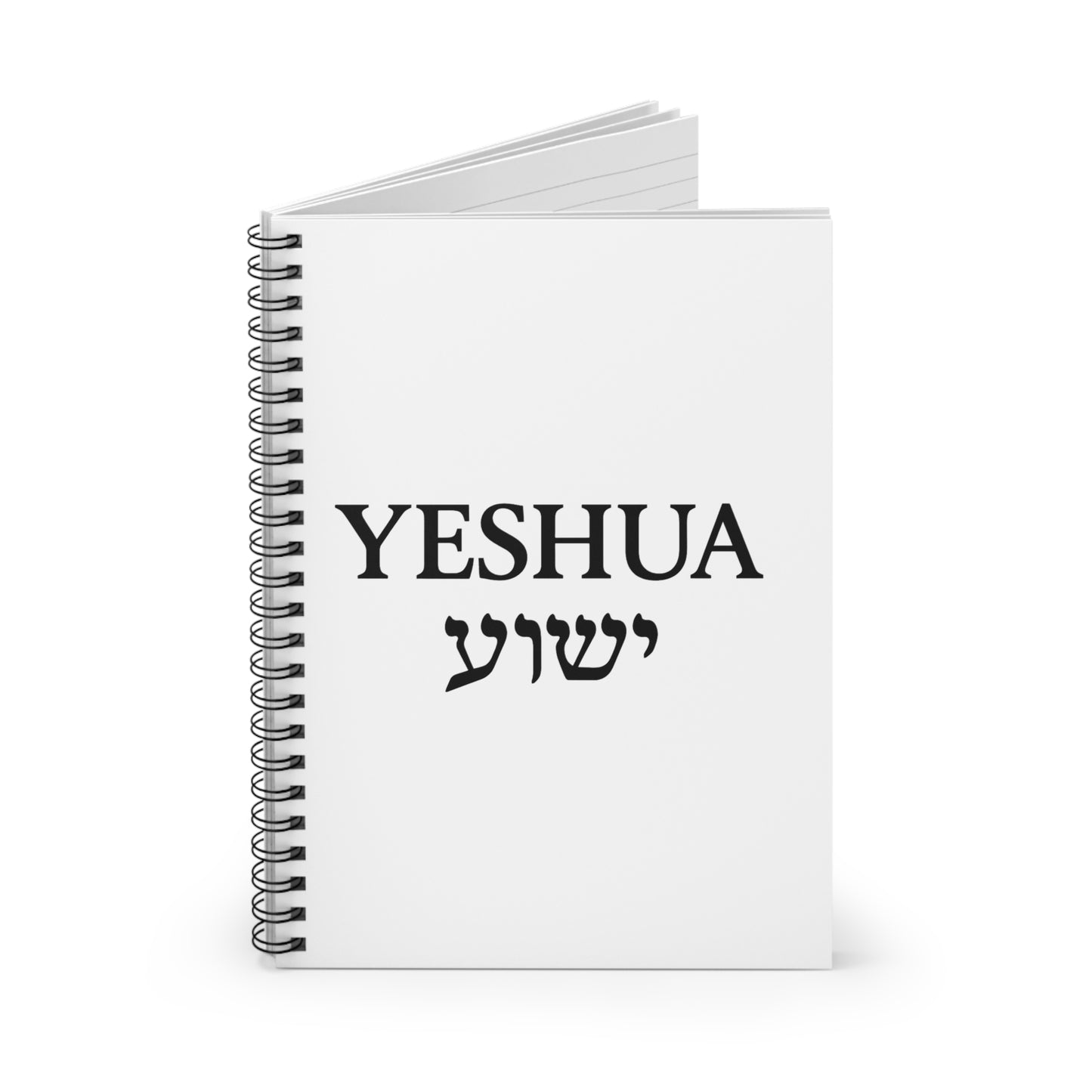 Yeshua (ישוע) Spiral Notebook – English & Hebrew Christian Journal for Bible Study, Prayer, and Faith Reflection