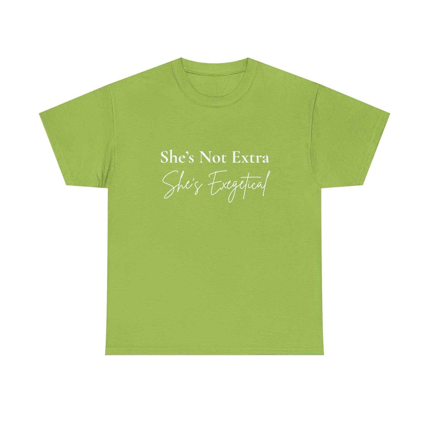 “She’s Not Extra. She’s Exegetical.” Tee – Bold Round‑Neck Statement Shirt