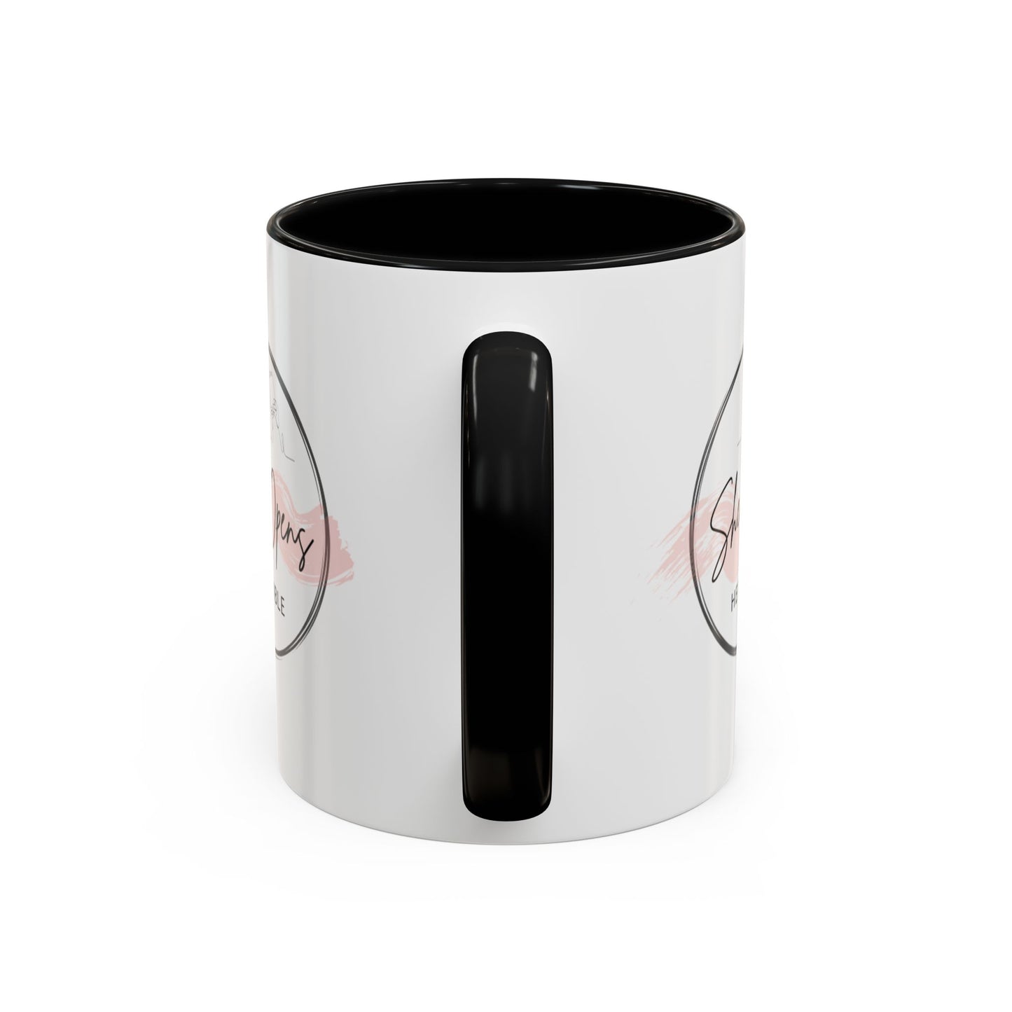 She Opens Her Bible™ Accent Coffee Mug – Faith-Inspired Ceramic Mug in 11oz & 15oz