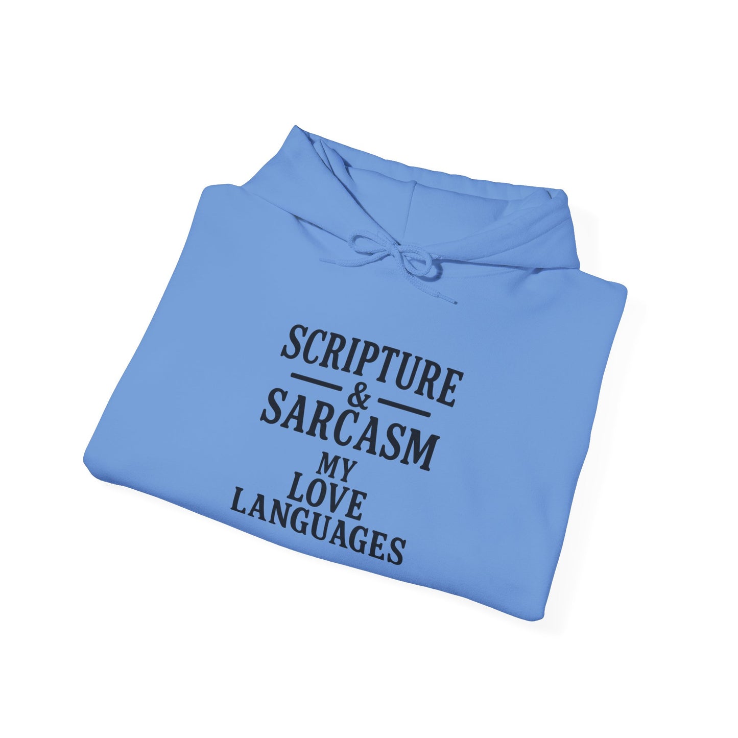 Scripture & Sarcasm Unisex Hoodie, Funny Sweatshirt for Christian Humor, Great Gift for Friends, Cozy Church Apparel