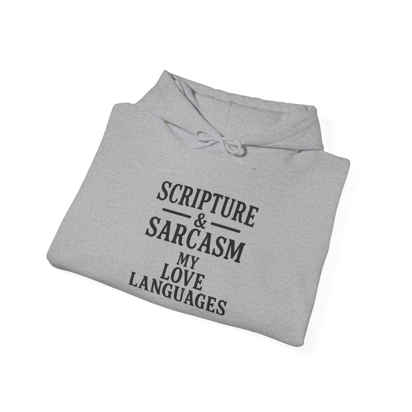 Scripture & Sarcasm Unisex Hoodie, Funny Sweatshirt for Christian Humor, Great Gift for Friends, Cozy Church Apparel