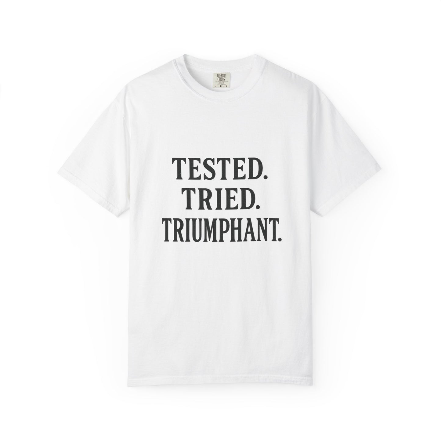 Tested. Tried. Triumphant.™ V-Neck T-Shirt – Sassy Christian Tee for Women Who Don’t Quit