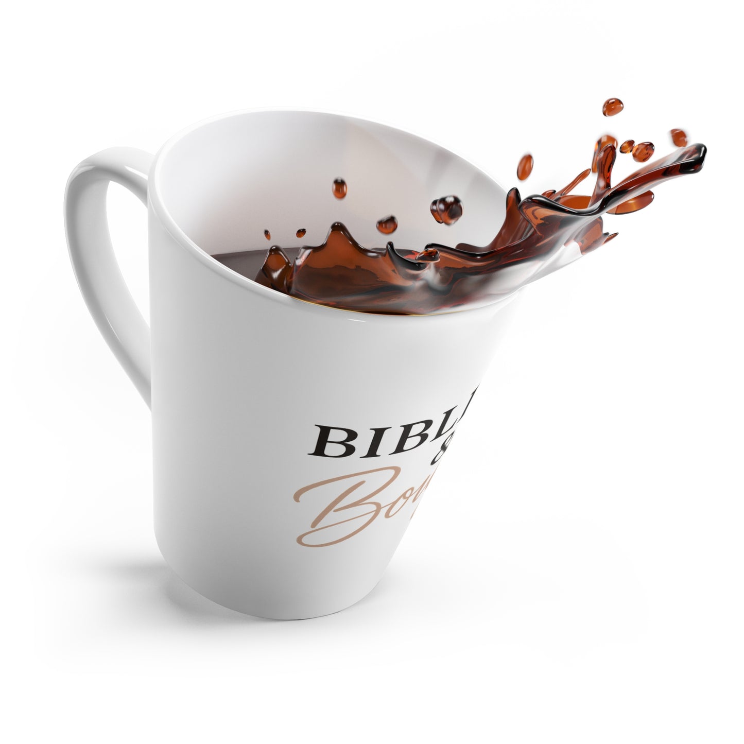"Biblical & Bougie" Latte Mug – Faith-Filled Coffee Mug for Glamorous Prayer Girls