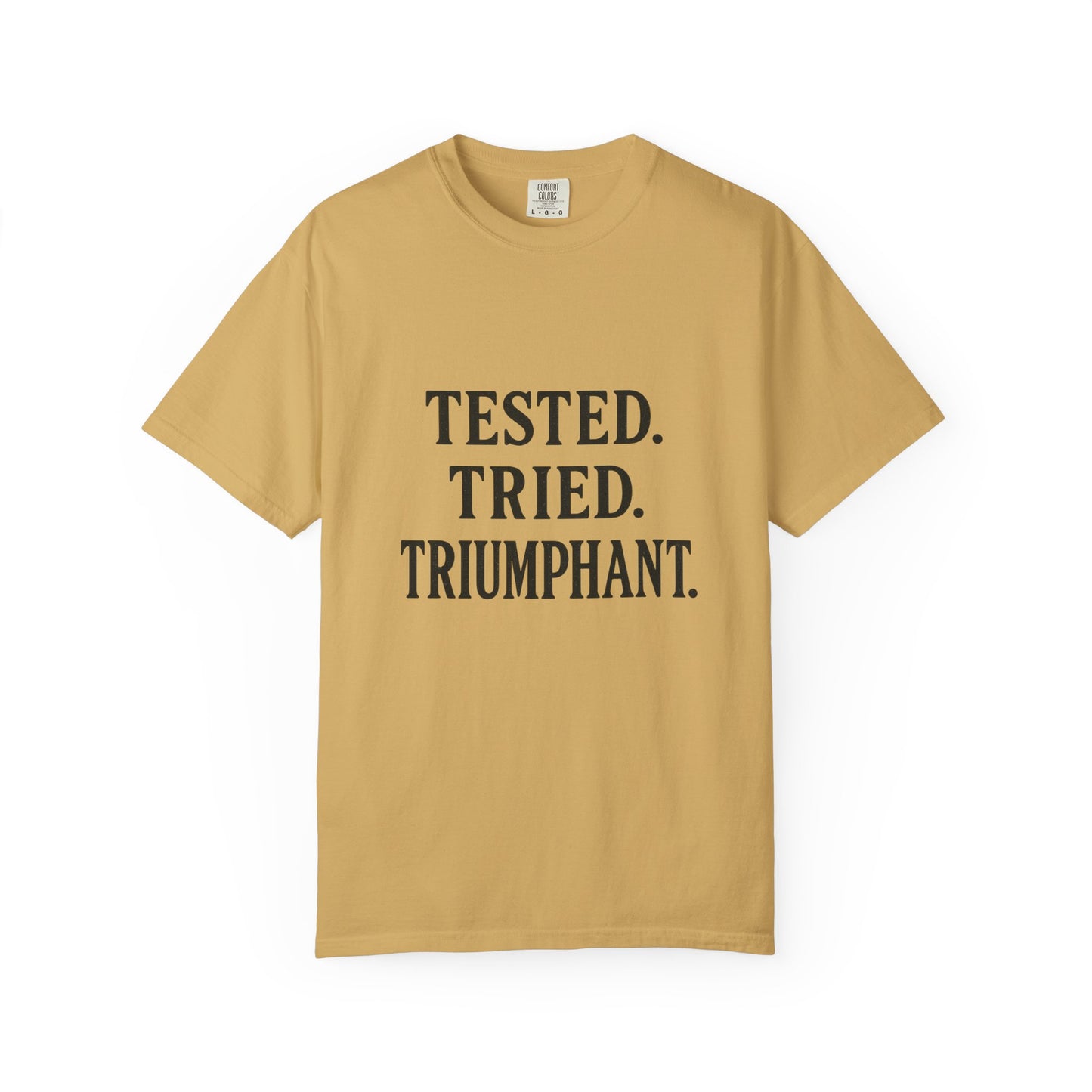 Tested. Tried. Triumphant.™ V-Neck T-Shirt – Sassy Christian Tee for Women Who Don’t Quit
