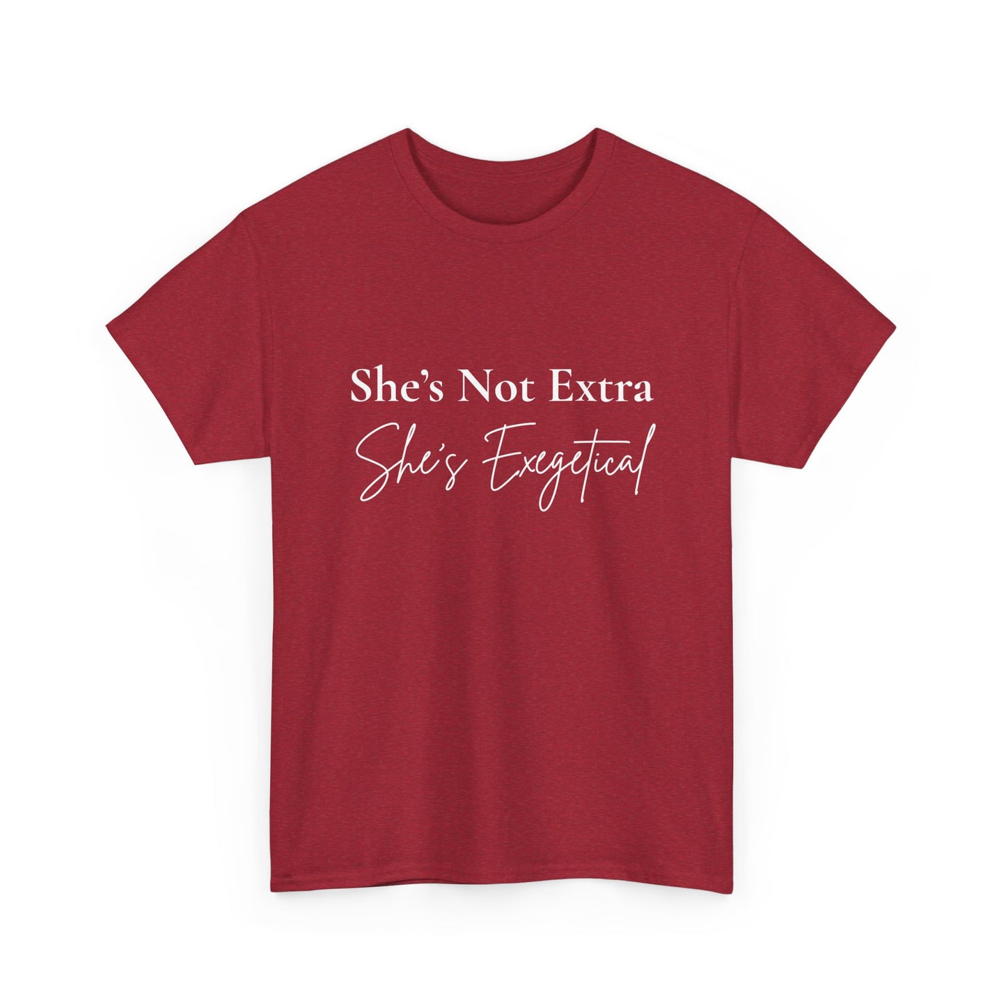 “She’s Not Extra. She’s Exegetical.” Tee – Bold Round‑Neck Statement Shirt