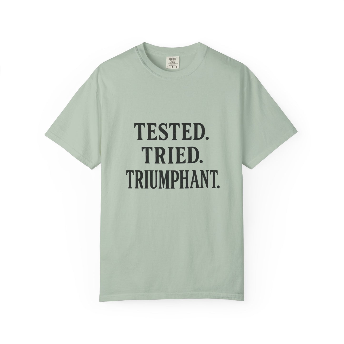 Tested. Tried. Triumphant.™ V-Neck T-Shirt – Sassy Christian Tee for Women Who Don’t Quit