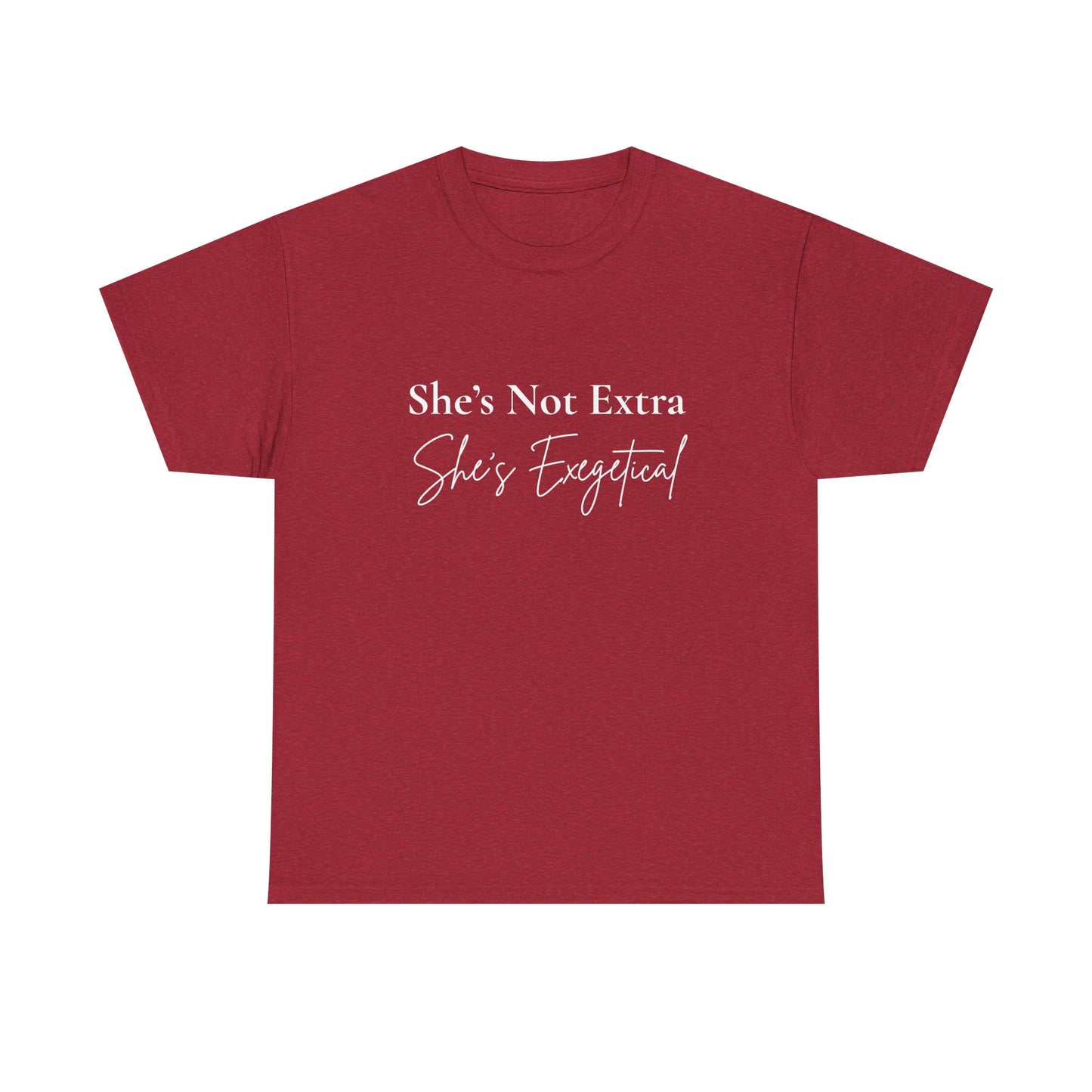 “She’s Not Extra. She’s Exegetical.” Tee – Bold Round‑Neck Statement Shirt