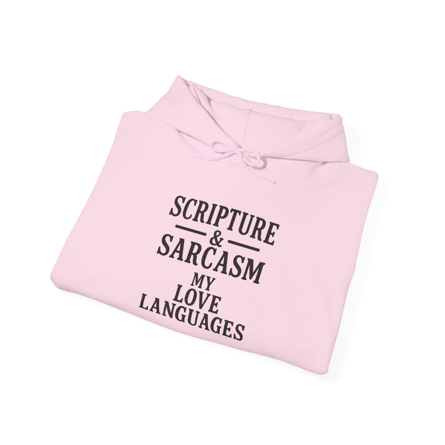 Scripture & Sarcasm Unisex Hoodie, Funny Sweatshirt for Christian Humor, Great Gift for Friends, Cozy Church Apparel