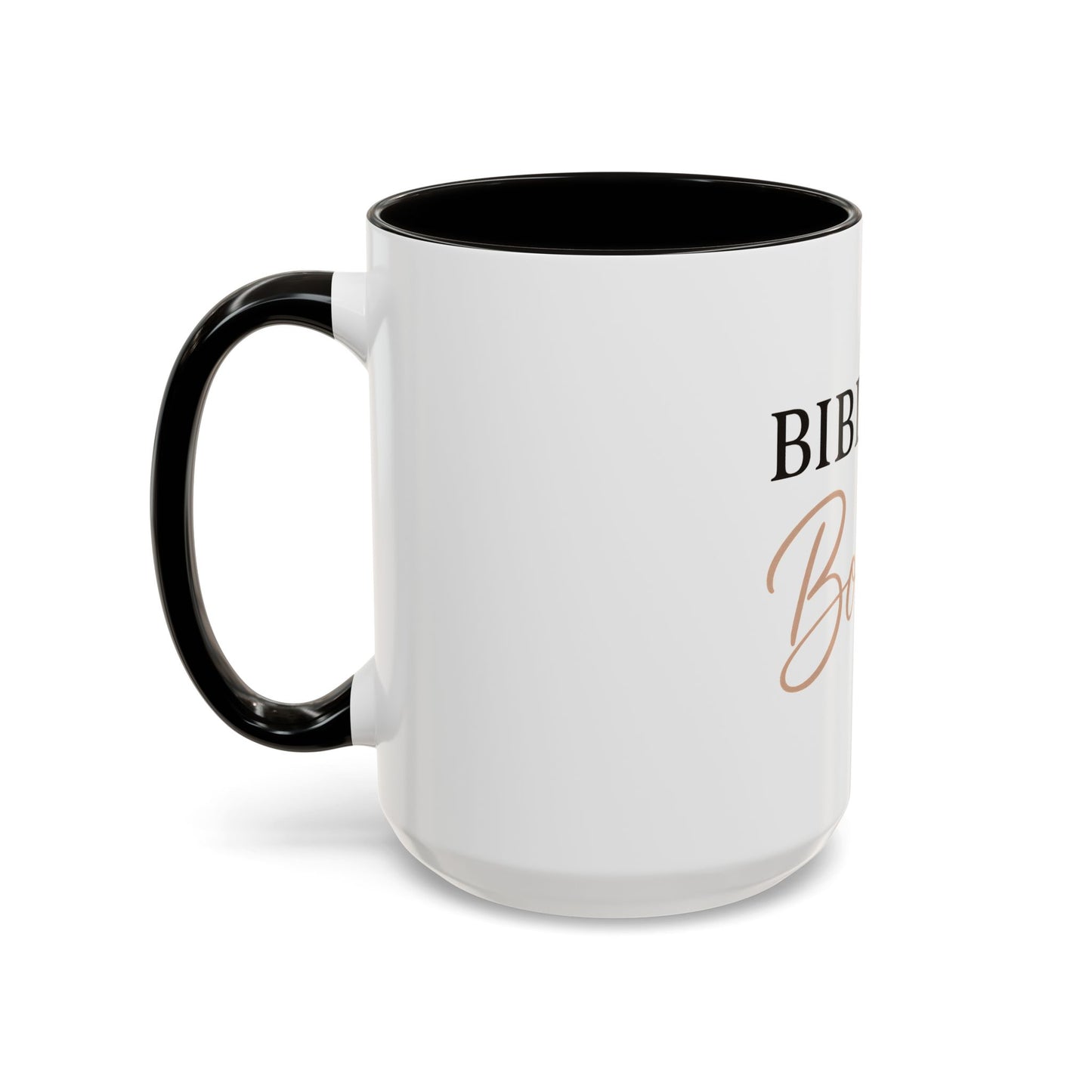 "Biblical & Bougie" Coffee Mug – Black Lettering Christian Mug for Faith-Filled Queens with Flavor