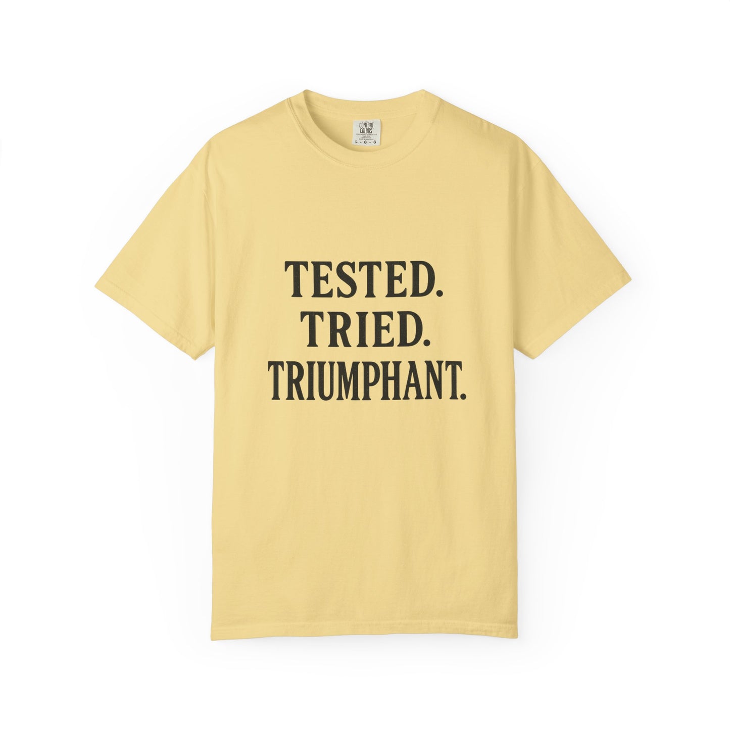 Tested. Tried. Triumphant.™ V-Neck T-Shirt – Sassy Christian Tee for Women Who Don’t Quit
