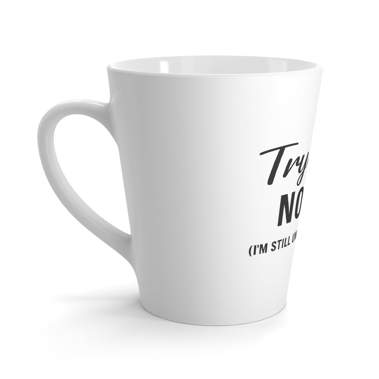 Try Jesus Not Me 20oz Travel Mug – Inspirational Faith-Based Tumbler, “I’m Still Under Construction” in Black Lettering, Christian Humor Mug
