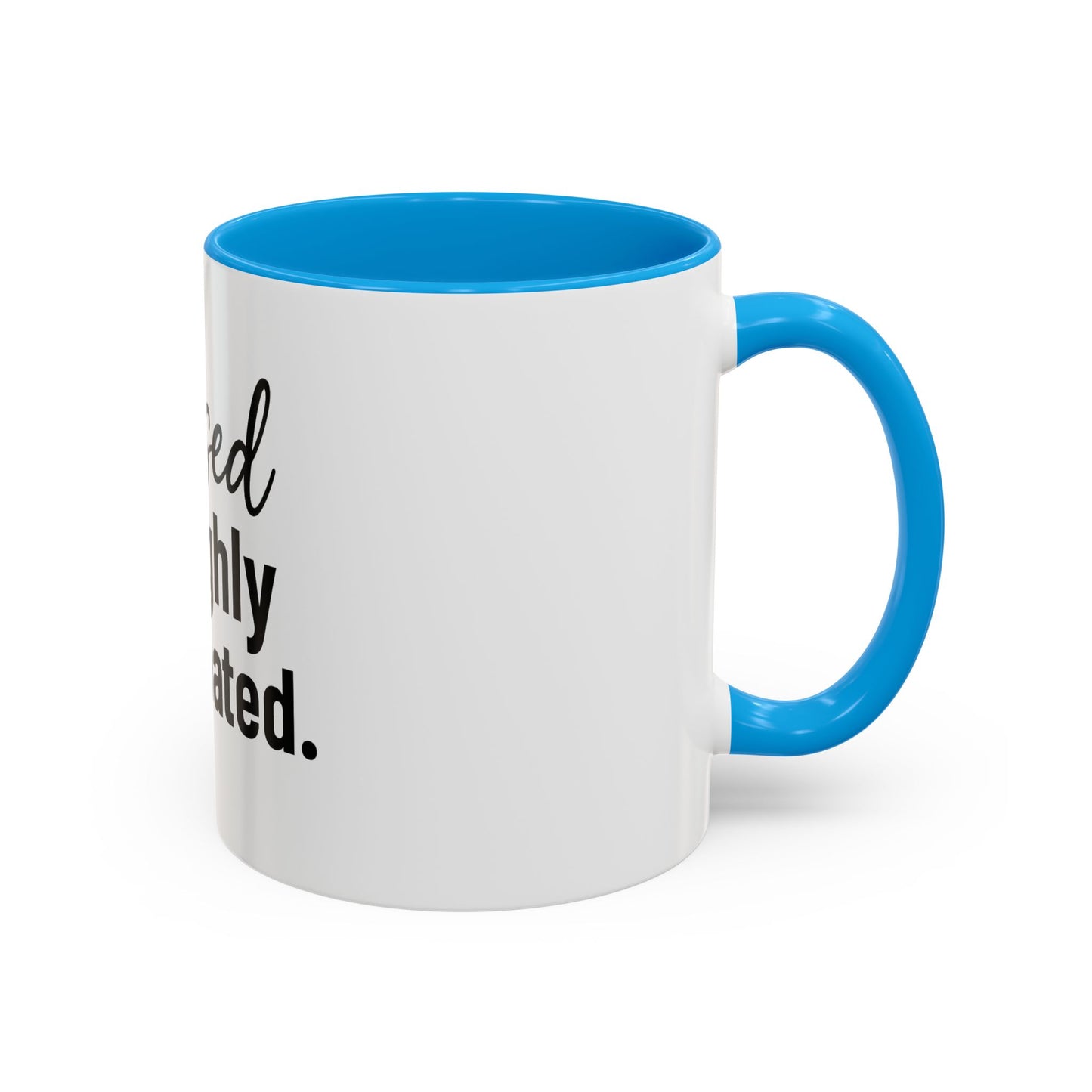 Blessed & Highly Caffienated Colorful Scripture Mugs – 11 oz & 15 oz Ceramic • Pop Then Pray