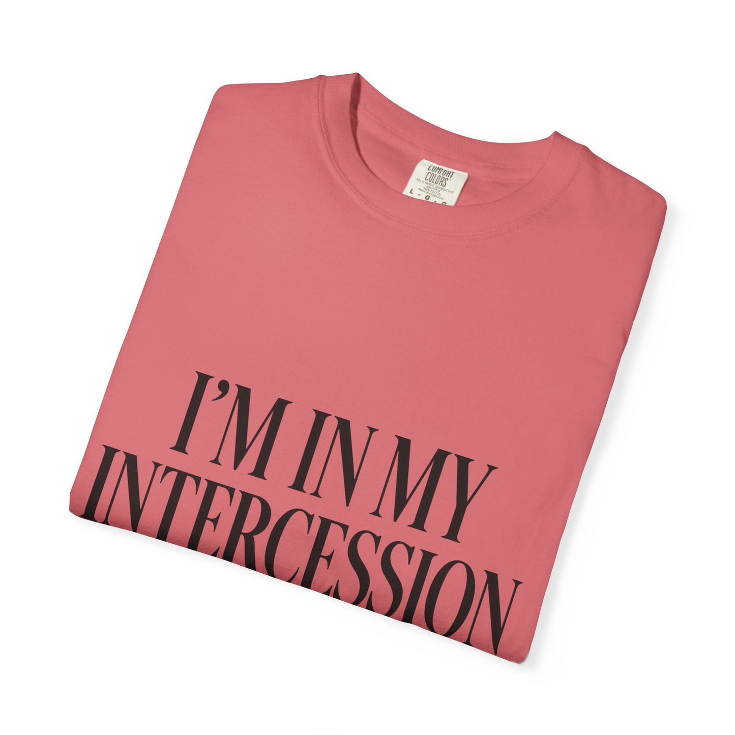 "I'm in My Intercession Era" Unisex T-Shirt – Black Lettering Faith Tee for Prayer Warriors