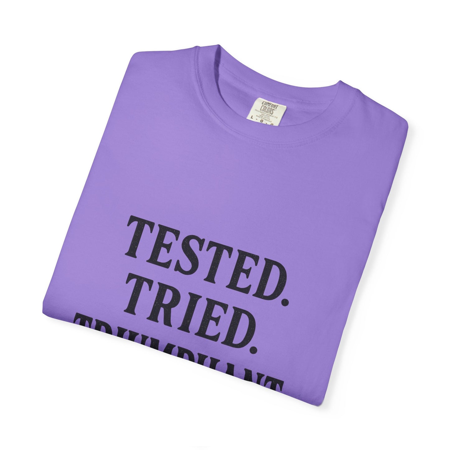 Tested. Tried. Triumphant.™ V-Neck T-Shirt – Sassy Christian Tee for Women Who Don’t Quit