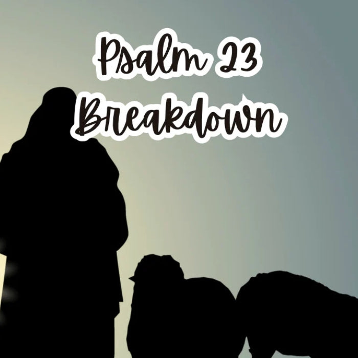 Psalm 23 Devotional Breakdown: A Prayer of Trust and Provision | 7-Day Guided Bible Study & Prayer Journal