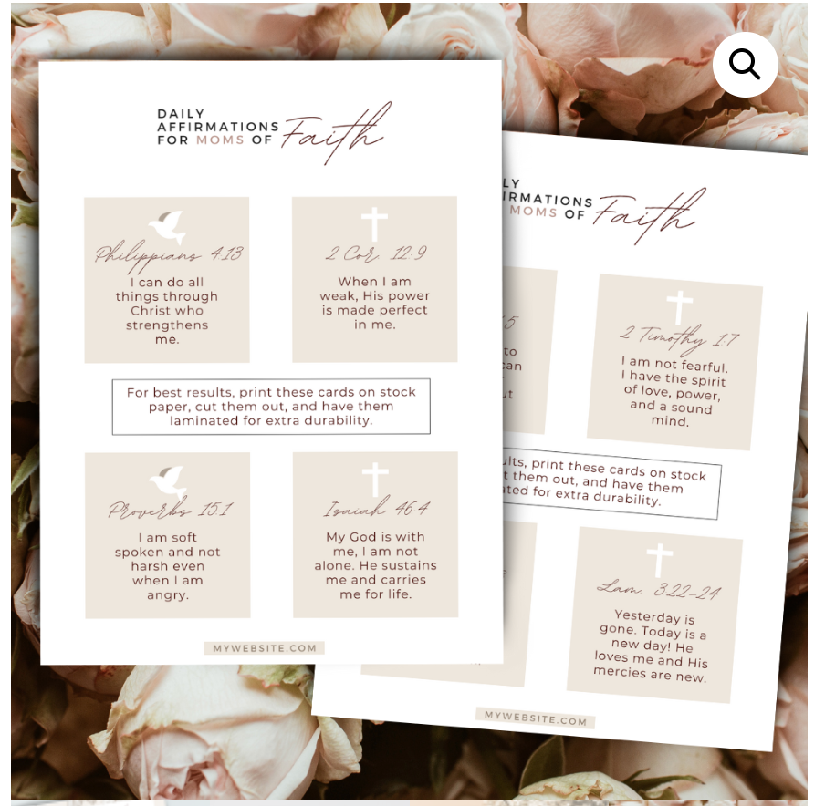 Daily Biblical Affirmations For Moms Of Faith