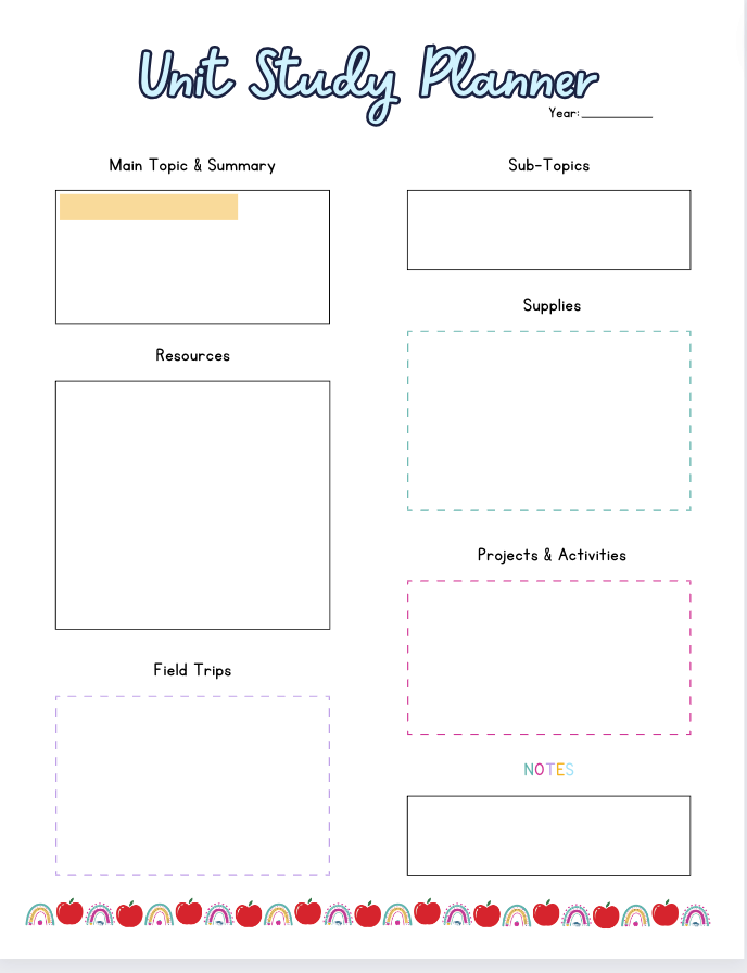 Homeschool Mega Planning Pack