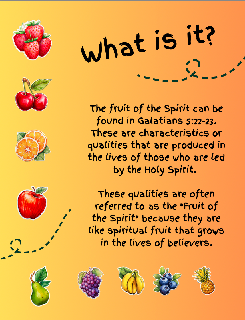 Kids Fruit of the Spirit Devotional Journal – Learn, Grow & Document Your Child’s Faith Journey