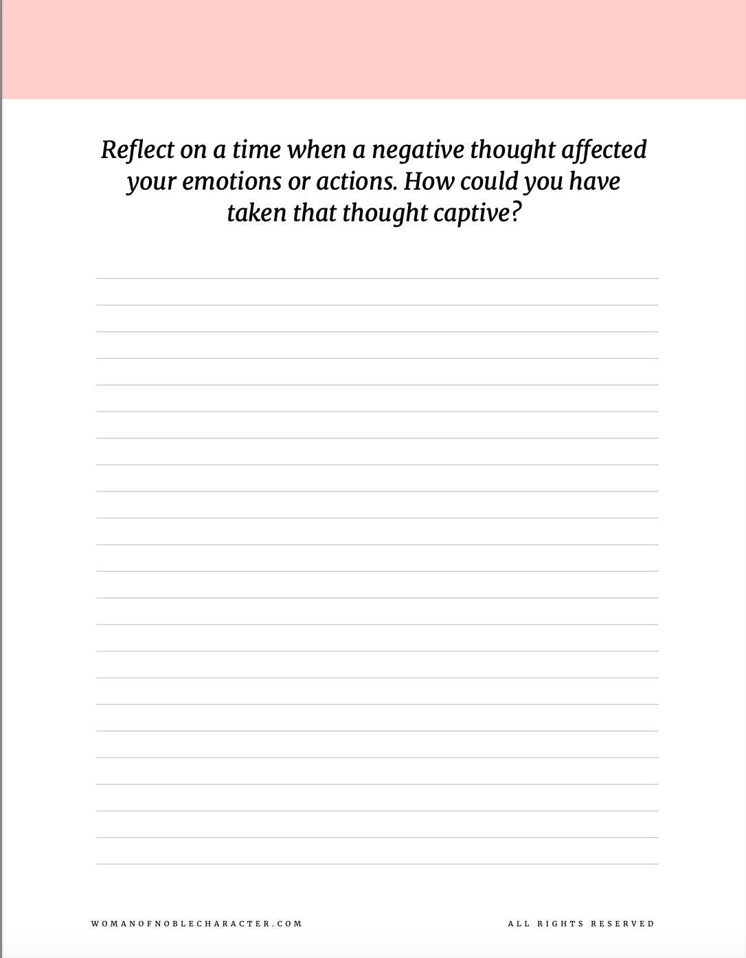Captive: Aligning Your Thoughts with Biblical Truth | 21-Day Devotional & Scripture-Focused Mind Renewal Journal