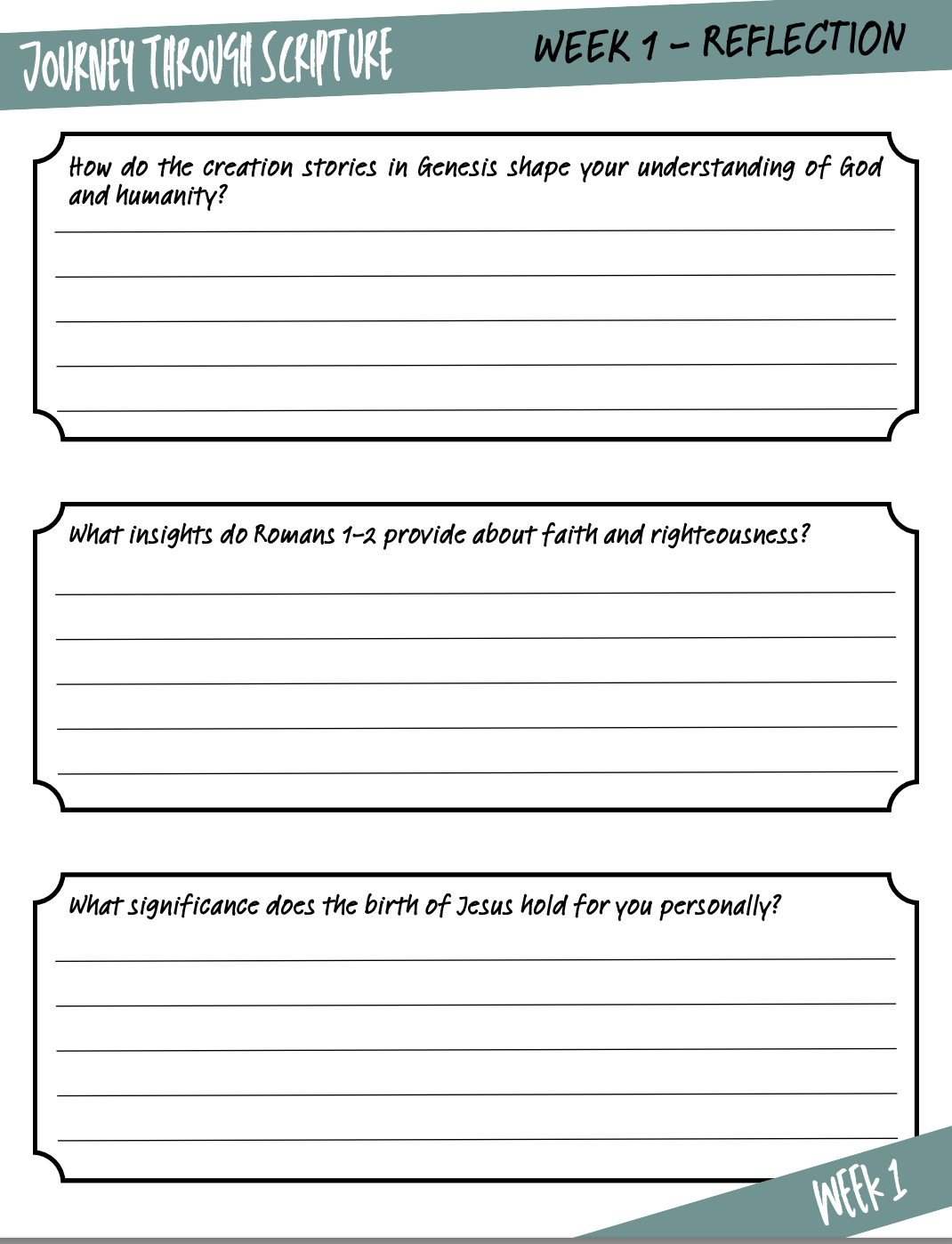 One Year Journey Through Scripture