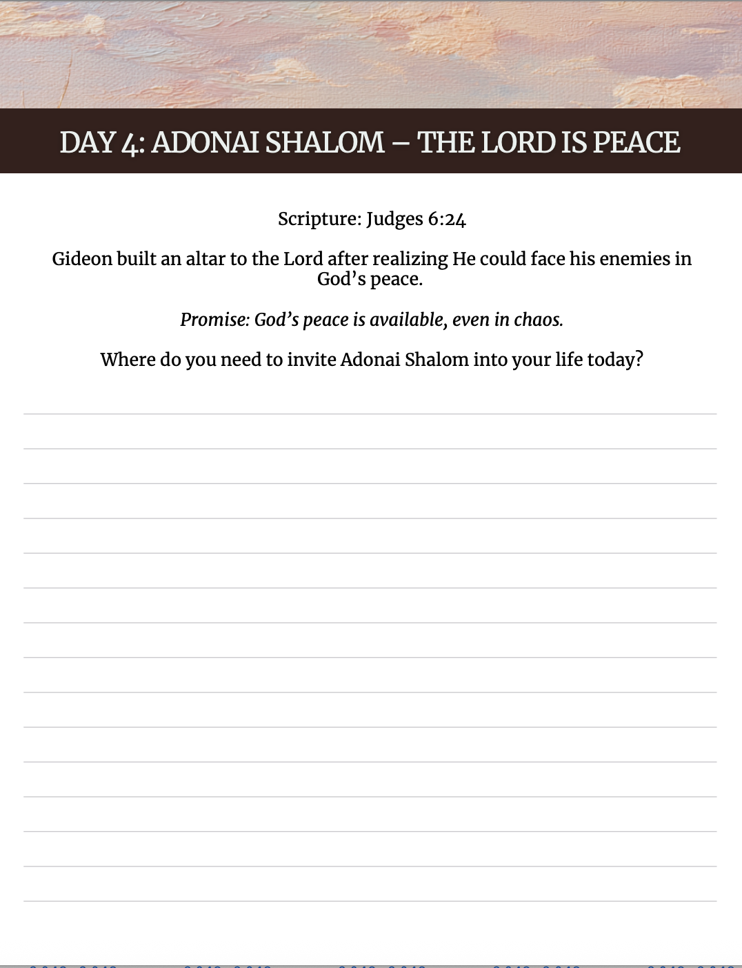 The Names of God: 30 Names, 30 Days, 30 Promises – A Devotional Journal