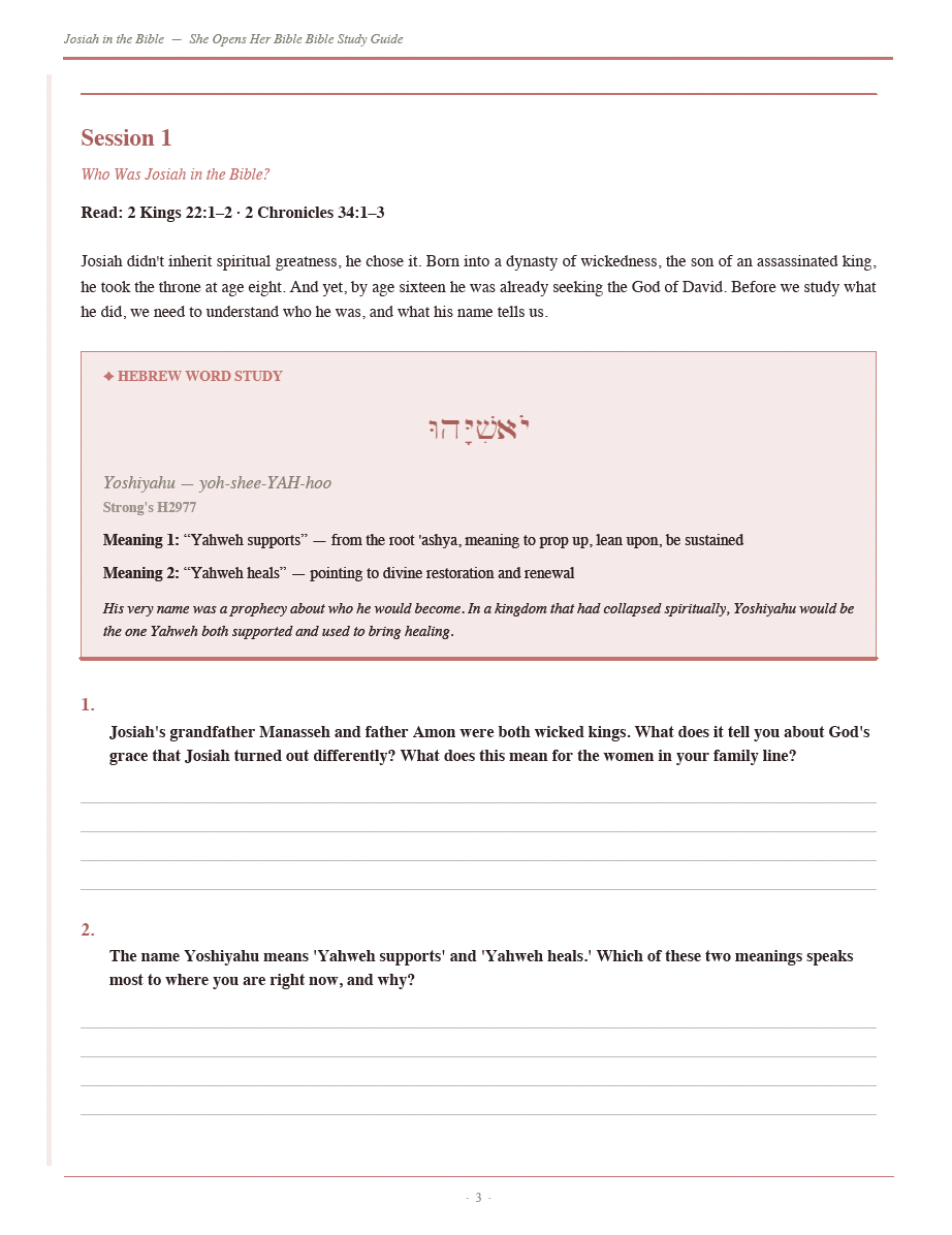 Josiah in the Bible Study Guide | Discover the King Who Rediscovered God’s Word