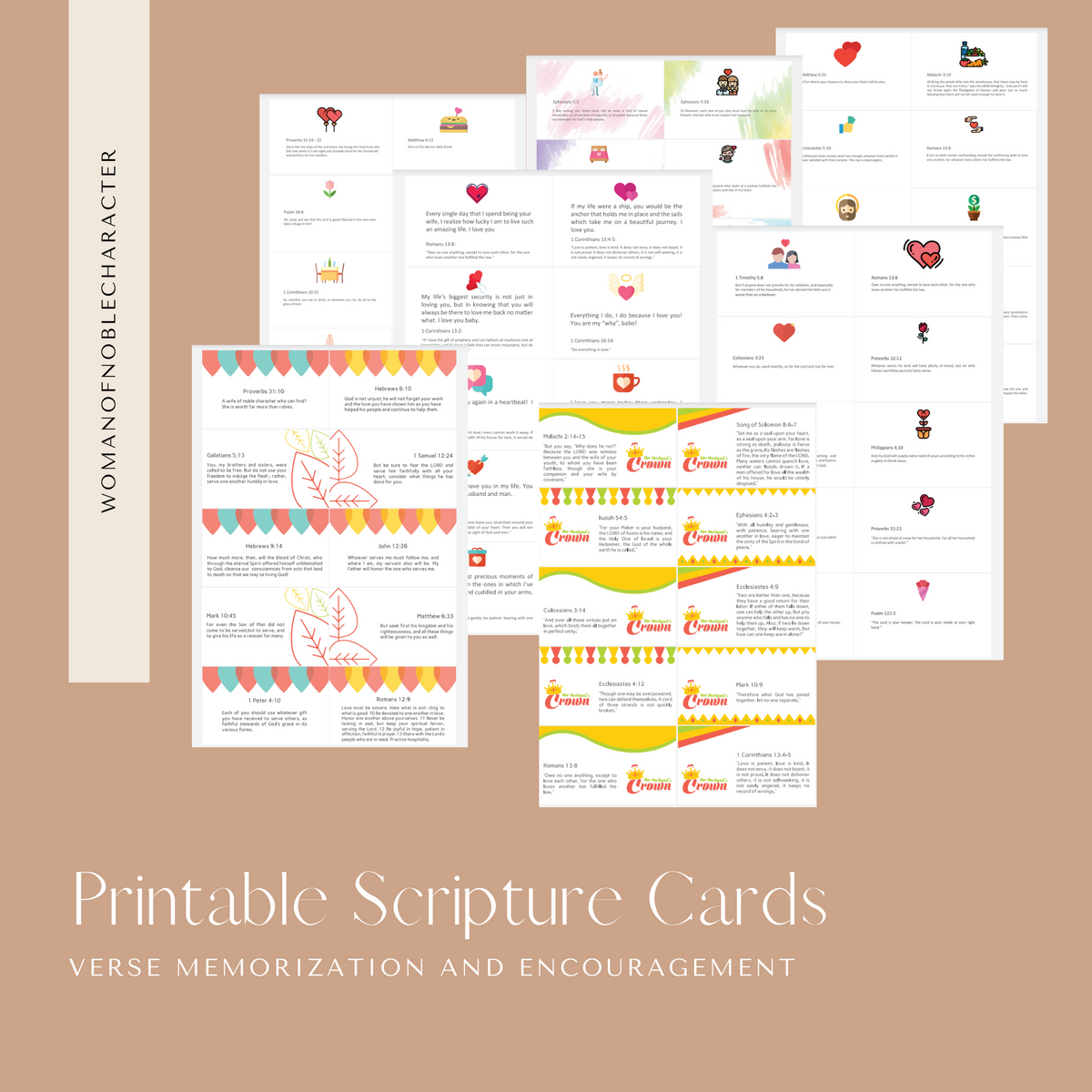 Primary Scripture Card Printable Scripture Cards – She Opens Her Bible Shop