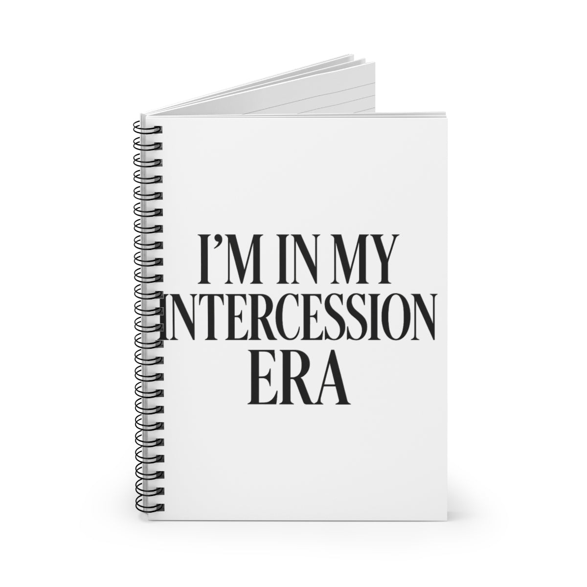 "I'm in My Intercession Era" Spiral Notebook – Prayer Journal for Faith-Filled Writers & Spiritual Note-Takers